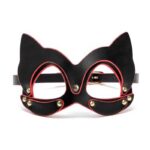 Masque BDSM Luxe Noir et Rouge