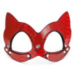 Masque BDSM Luxe Rouge Serpent