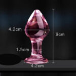 Plug Anal Verre Rose